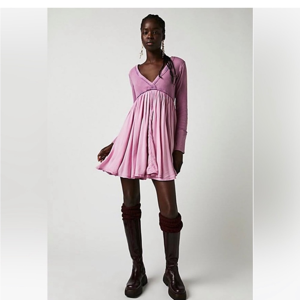 Free People mini baby doll dress. NEW